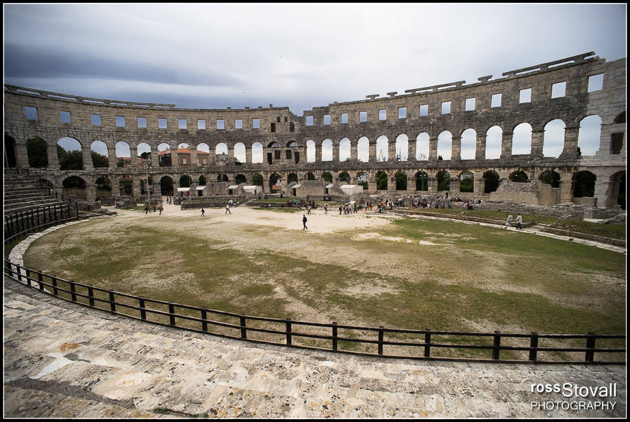 Istria Croatia Pula Amphitheater